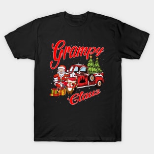 Grampy Claus Santa Car Christmas Funny Awesome Gift T-Shirt